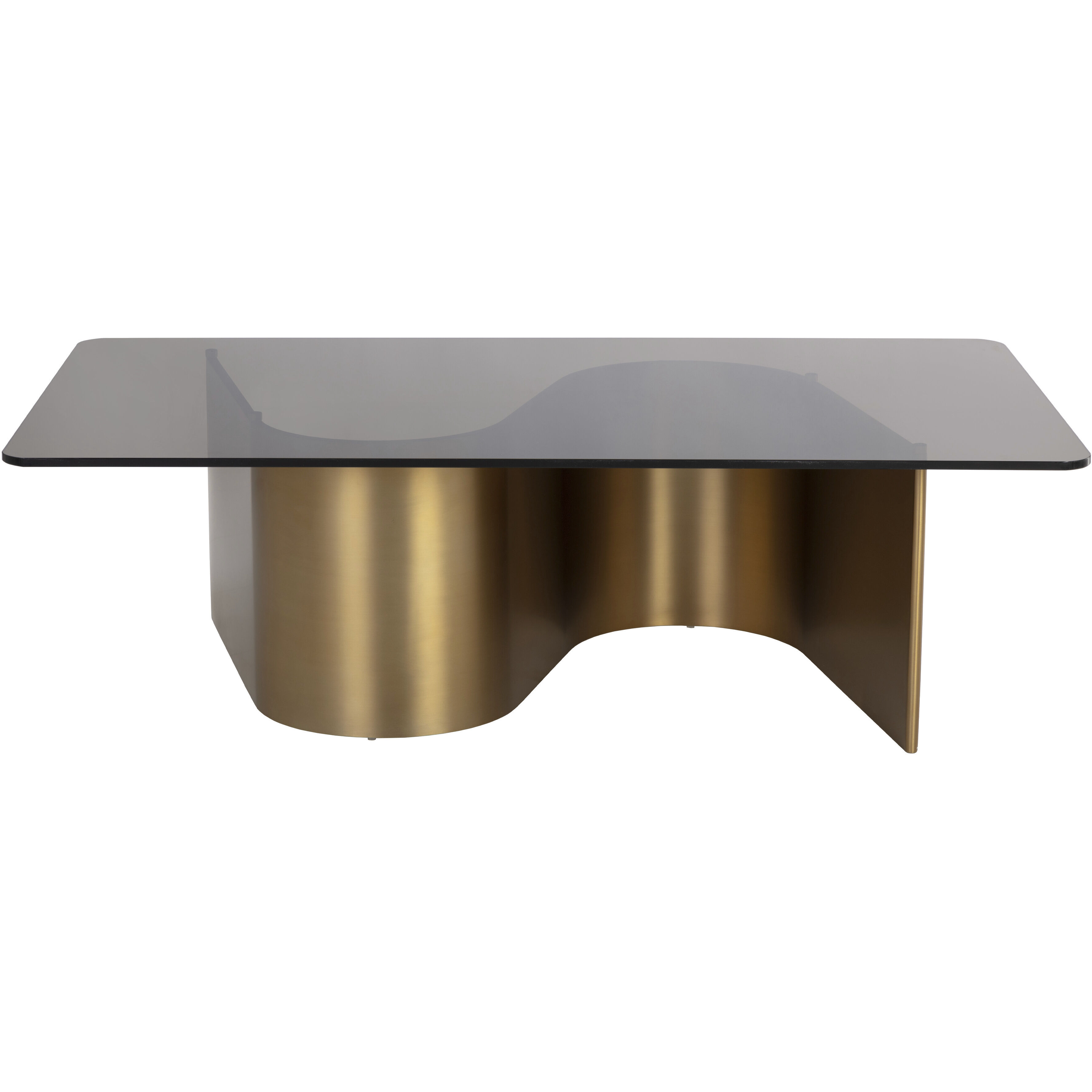 Whisper 54 X 30 inch Brown / Gold Coffee Table